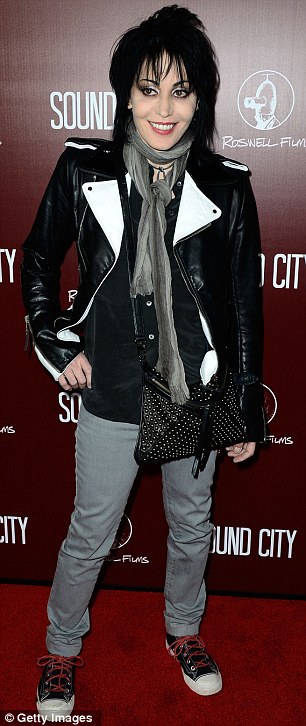 Joan Jett at the Sound City film premiere in Los Angeles