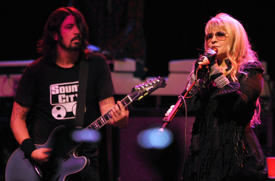 Stevie Nicks with Dave Grohl's Sound City Players, 1/31/13 (Photo: PA)
