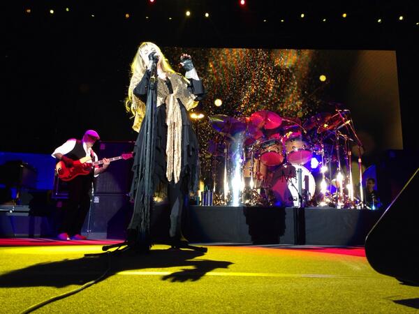 Rock on Gold Dust Woman! Fleetwood Mac performed at Schleyer-Halle Arena in Stuttgart, Germany on Monday night. (Photo by Esther)