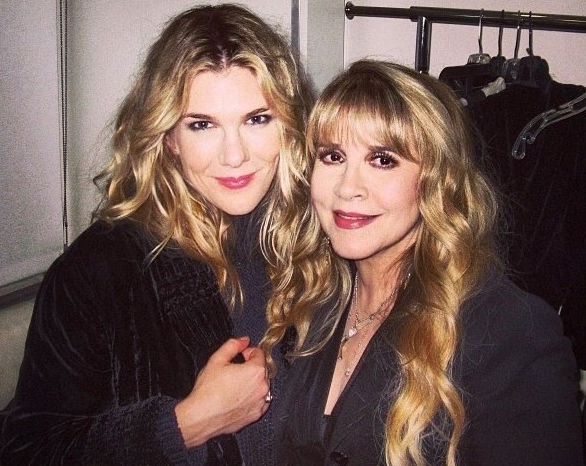 Stevie with Lily Rabe, who plays Misty Day on American Horror Story Coven.