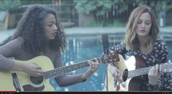 Dana Williams and Leighton Meester perform their cover of "Dreams." (Photo: YouTube)