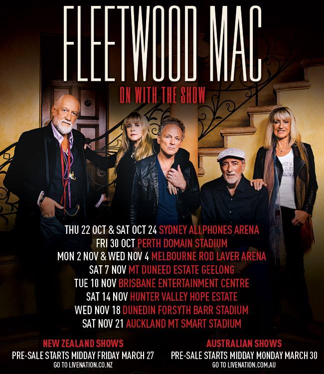 Fleetwood Mac live in Australian & New Zealand