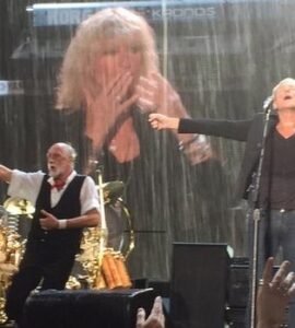 Fleetwood Mac live in the rain at Domain Stadium