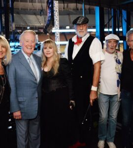 Vin Scully with Fleetwood Mac.