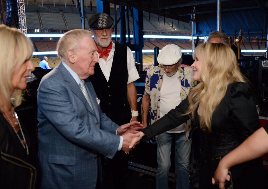 Stevie Nicks and Vin Scully
