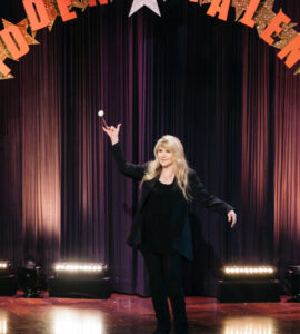 Stevie Nicks, The Late Late Show with James Corden, baton twirling, March 1, 2017