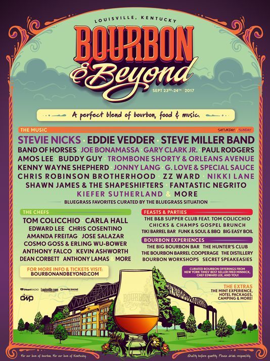 Stevie Nicks, Bourbon & Beyond Festival, Eddie Vedder, Steve Miller, September 23-24 2017